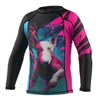 Longsleeve rashguard kids  EXTREME HOBBY  VIVID BULTERIER różowy