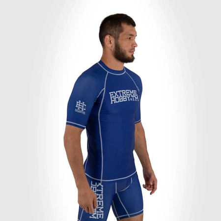 Short sleeve rashguard EXTREME HOBBY TRACE niebieski