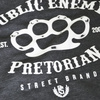 Bluza PRETORIAN PUBLIC ENEMY prosta grafitowa