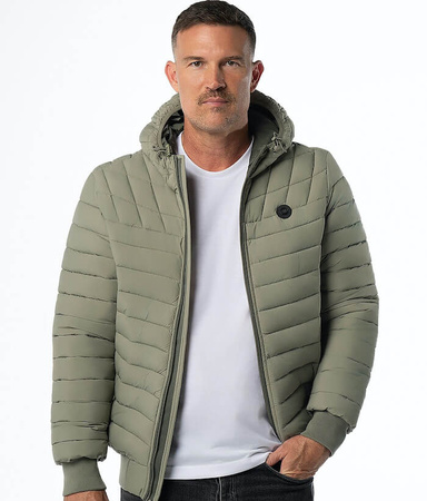 Kurtka PIT BULL NAYLOR HOODED PADDED dusty salvia
