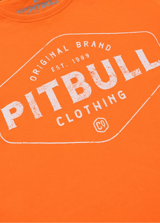 T-shirt PIT BULL ULTRA LIGHT CO. pomarańczowy