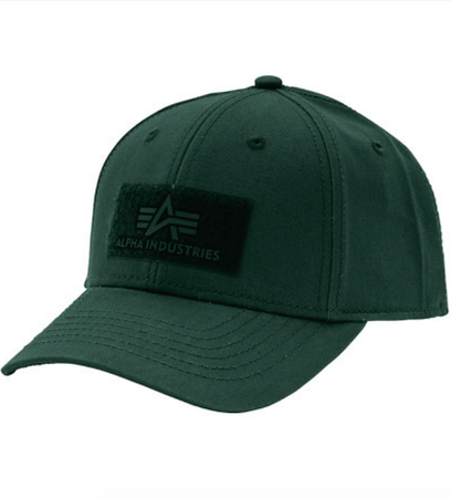 Czapka ALPHA INDUSTRIES VELCRO CAP zielona (navy green) 168903 610