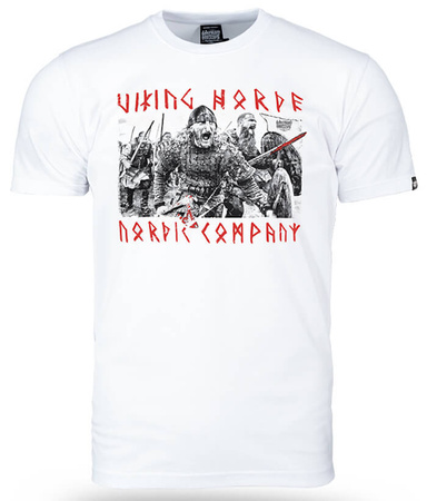 T-shirt DOBERMANS HORDE OF VIKINGS TS343 biały