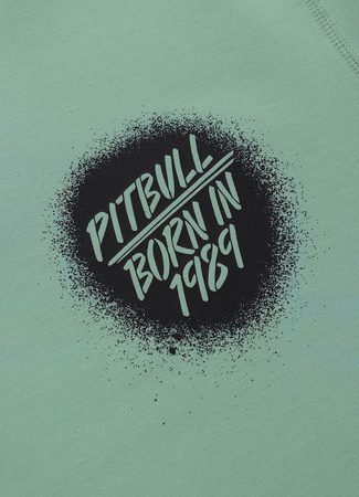 Bluza PIT BULL Tricot Terry GRAFFITI light mint kaptur