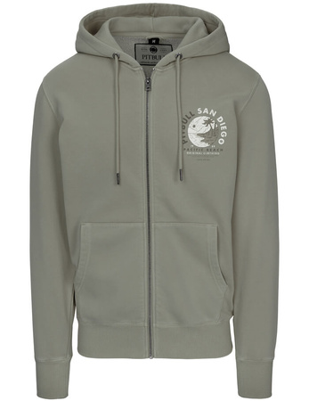 Bluza PIT BULL WASHED PLANET SURF grey harbour rozpinana