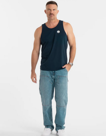 Tank top PIT BULL Slim Fit SMALL LOGO granatowy