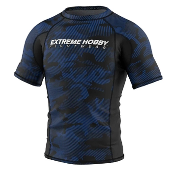 Short sleeve rashguard EXTREME HOBBY HAVOC niebieski