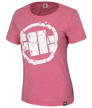 T-shirt damski PIT BULL Denim Washed SCRATCH WMN różowy