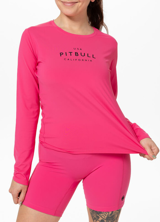 Damski Longsleeve sportowy PIT BULL AVENIDA WMN malinowy