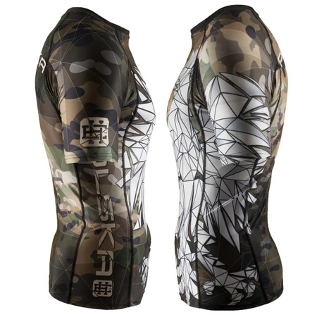 Short sleeve rashguard EXTREME HOBBY POLSKA CAMO moro