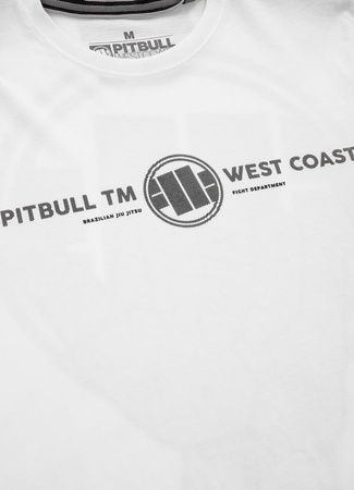 T-shirt PIT BULL KEEP ROLLING biały