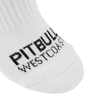 Długie skarpetki PIT BULL HIGH ANKLE THICK TNT biało/grafitowo/czarne grube - 3 pary