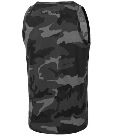 Tank top PIT BULL SLIM FIT HILLTOP all black camo