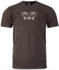 T-shirt DOBERMANS MAD AS HELL TS383 brązowy