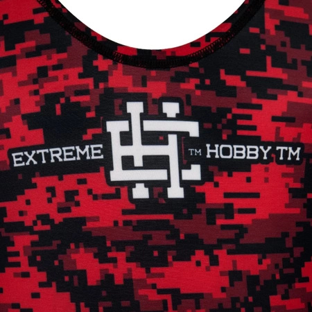 Trykot zapaśniczy  EXTREME HOBBY DIGITAL CAMO czerwony