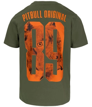 T-shirt PIT BULL EIGHTY NINE DOG oliwkowy (dark olive)