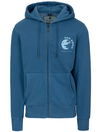 Bluza PIT BULL WASHED PLANET SURF shade blue rozpinana