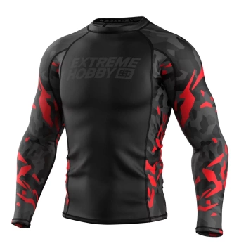 Longsleeve Rashguard EXTREME HOBBY BLACK PANTHER czerwony