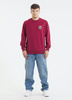 Bluza PIT BULL Tricot Terry SAN DIEGO CA bordowa prosta