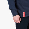 Bluza ALPHA INDUSTRIES SMALL LOGO granatowa (navy) prosta 188307 02