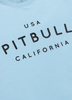 T-shirt PIT BULL USA CAL 190 spandex błękitny (light blue)