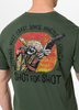 T-shirt PIT BULL SHOT FOR SHOT sage green