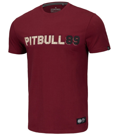 T-shirt PIT BULL DOG 89 bordowy