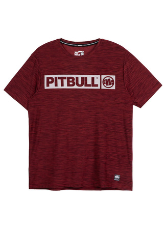 T-shirt PIT BULL HILLTOP CASUAL SPORT bordowy (burgundy melange)