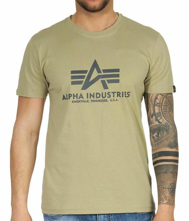 T-shirt ALPHA INDUSTRIES BASIC beżowy (light olive) 100501 82