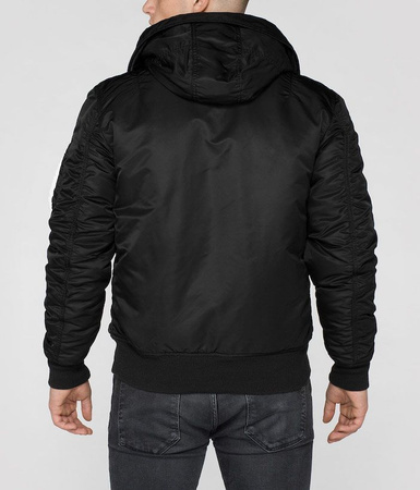 Kurtka ALPHA INDUSTRIES MA-1 HOODED czarna 158104 03