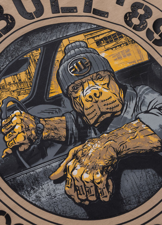 T-shirt PIT BULL DRIVING sand savana