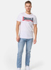 T-shirt LONSDALE TWO TONE biały