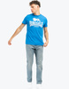 T-shirt LONSDALE LOGO niebieski 