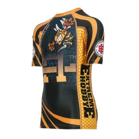 Short Sleeve Rashguard Kids Angry Wasp