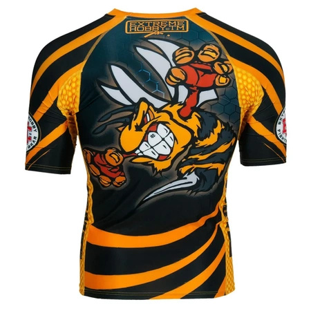 Short sleeve rashguard EXTREME HOBBY ANGRY WASP czarny