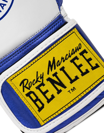 Skórzane rękawice BENLEE METALSHIRE biało-niebieskie