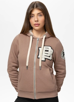 Damska bluza/kożuch PIT BULL SHERPA RUFFINA chocolate mousse rozpinana