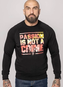 Bluza PGWEAR PASSION IS NOT A CRIME czarna prosta