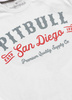 T-shirt PIT BULL STRENGTH &  RESPECT biały