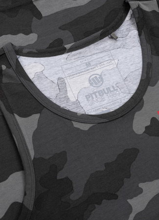 Tank top PIT BULL SLIM FIT SMALL HILLTOP all black camo