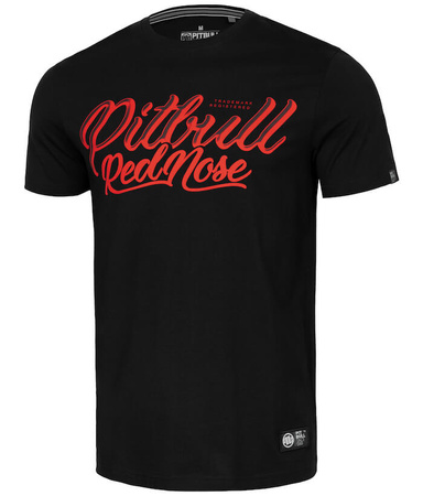 T-shirt PIT BULL RED NOSE czarny