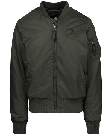 Kurtka PIT BULL HACKET WASHED BOMBER dark green