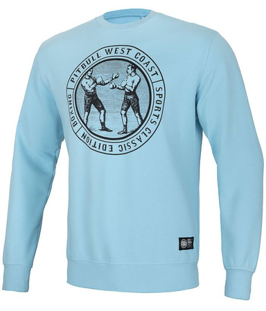 Bluza PIT BULL TRICOT VINTAGE BOXING błękitna prosta