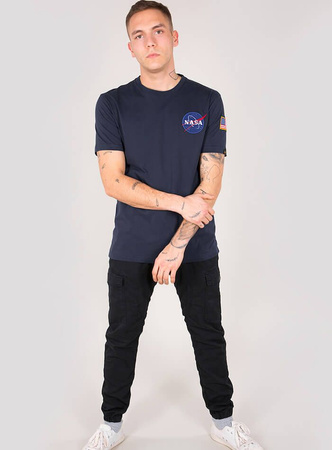 T-shirt ALPHA INDUSTRIES SPACE SHUTTLE T granatowa 176507 07