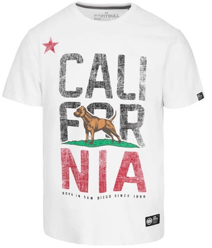 T-shirt PIT BULL CALIFORNIA biały