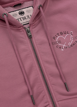 Damska bluza PIT BULL MANZANITA HEART WMN pink rozpinana