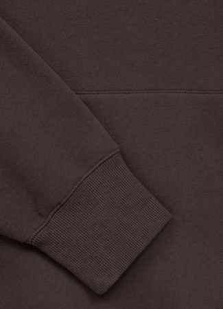 Bluza PIT BULL SMALL LOGO dark chocolate kaptur