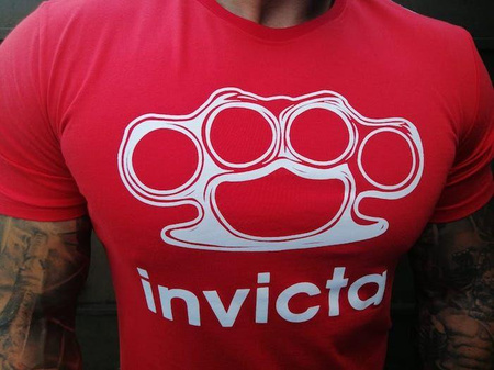 T-shirt INVICTA ORIGINALS czerwony