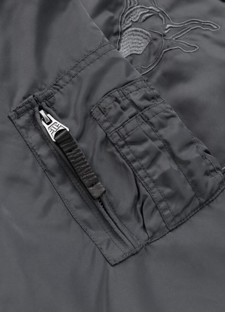 Kurtka PIT BULL HACKET WASHED BOMBER grafitowa