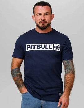T-shirt PIT BULL HILLTOP 170 granatowy (dark navy)